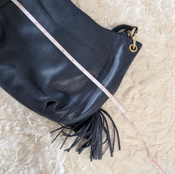 Micheal Kors blue leather tassel hobo bag - Picture 14 of 16